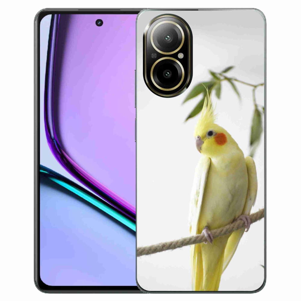 Gelový kryt mmCase na Realme C67 - papoušek korela chocholatá