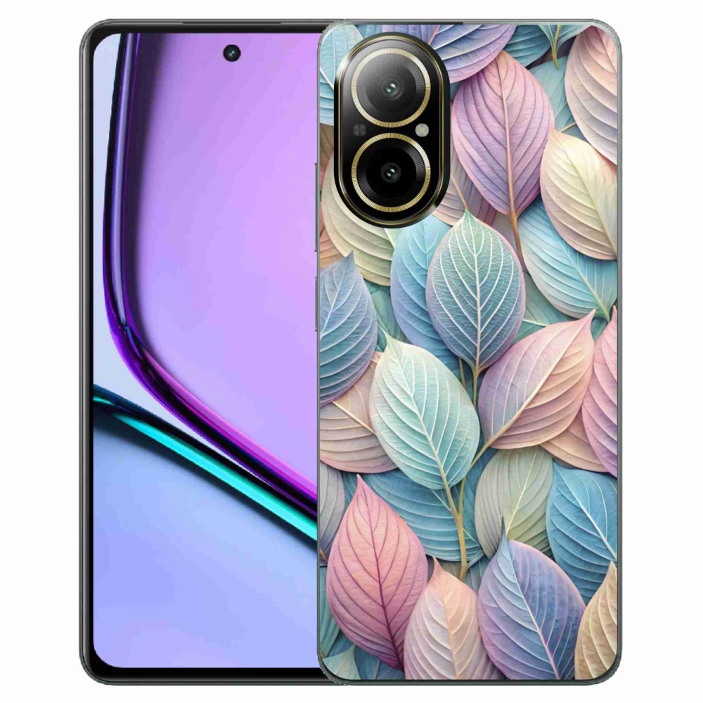 Gelový kryt mmCase na Realme C67 - pastelové listy