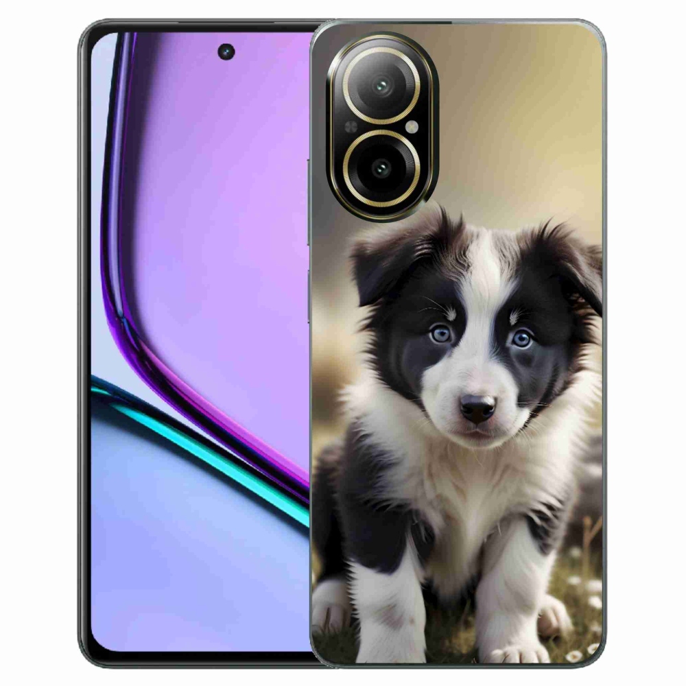 Gelový kryt mmCase na Realme C67 - roztomilá border kolie
