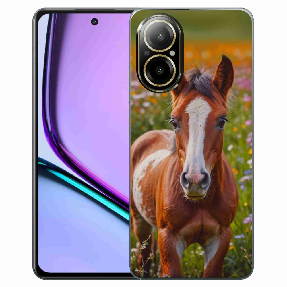 Gelový kryt mmCase na Realme C67 - roztomilé hříbě