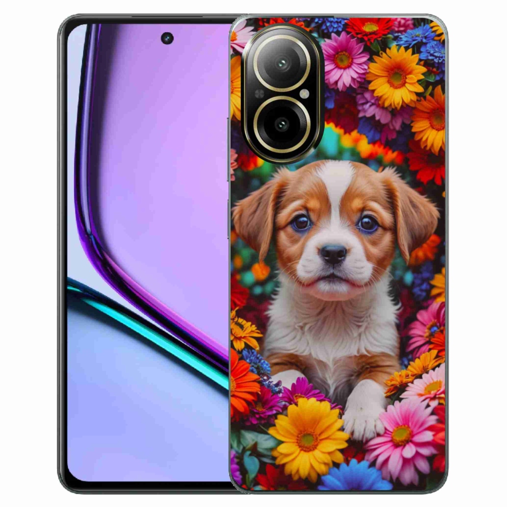 Gelový kryt mmCase na Realme C67 - roztomilé štěně