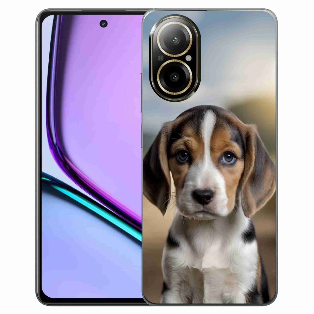 Gelový kryt mmCase na Realme C67 - roztomilý bígl