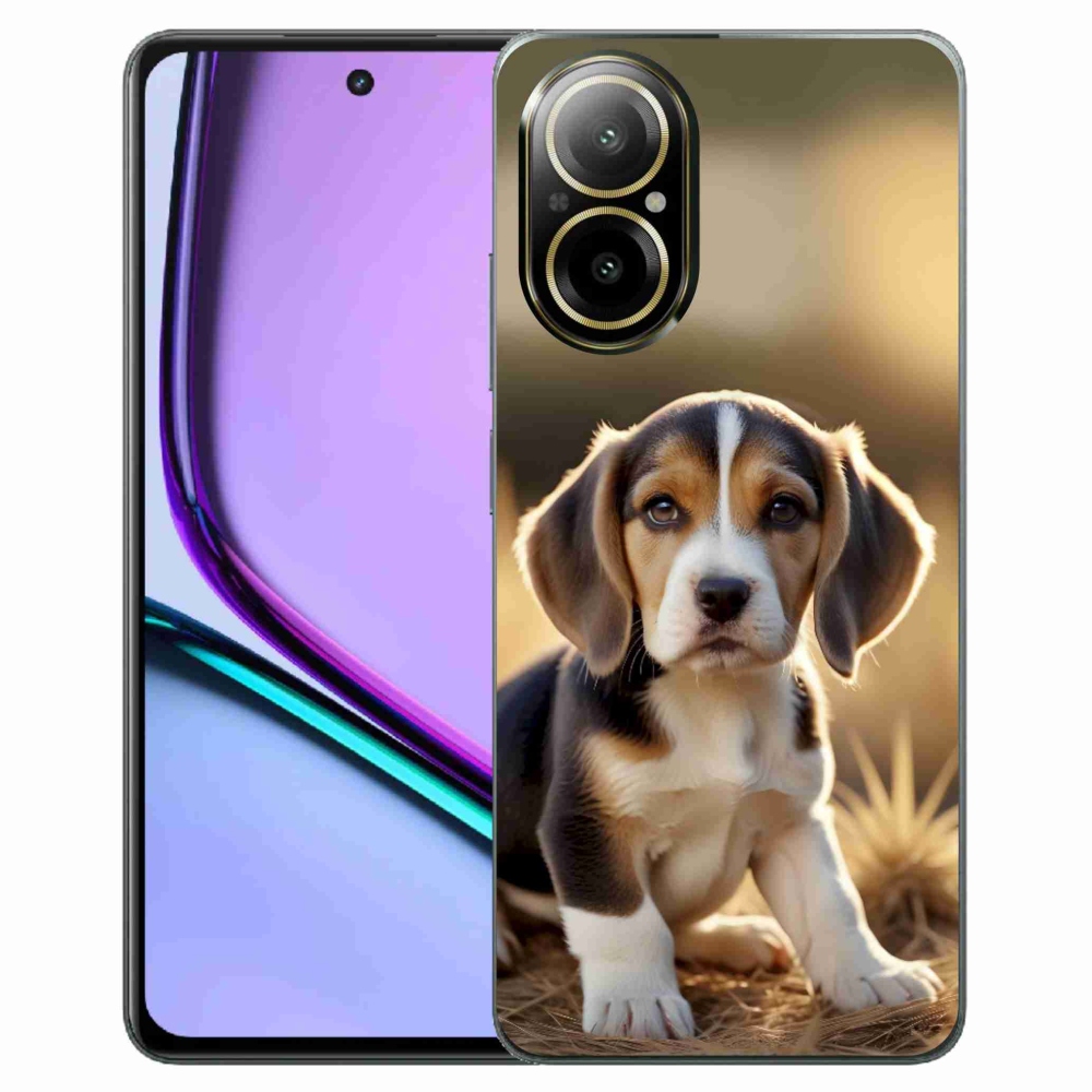 Gelový kryt mmCase na Realme C67 - roztomilý bígl
