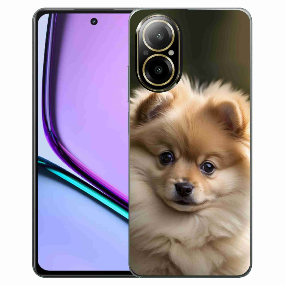Gelový kryt mmCase na Realme C67 - roztomilý pomeranian 2