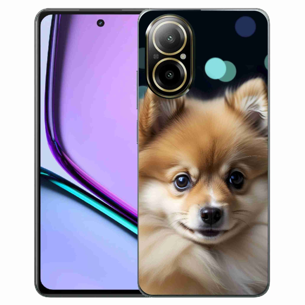 Gelový kryt mmCase na Realme C67 - roztomilý pomeranian