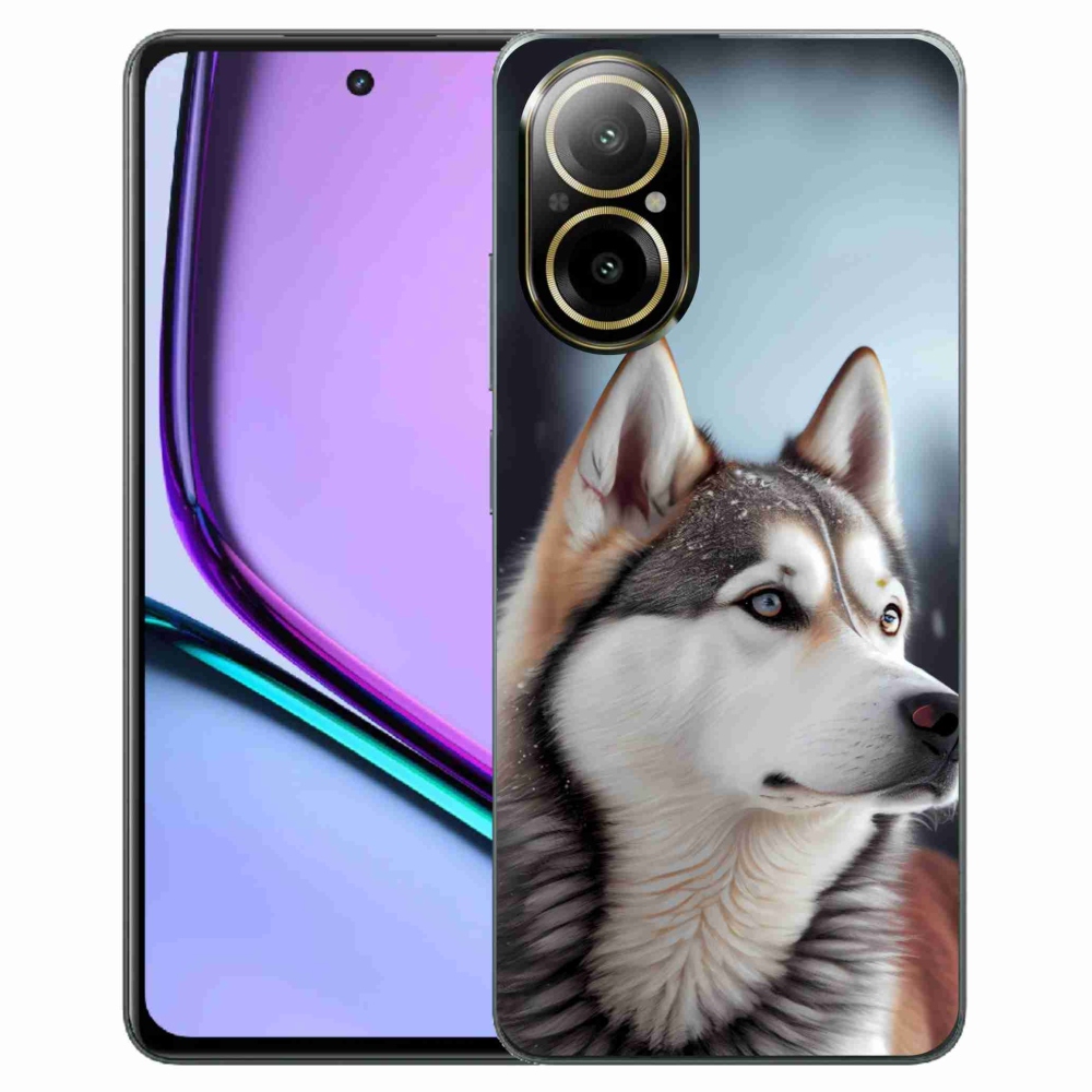 Gelový kryt mmCase na Realme C67 - sibiřský husky
