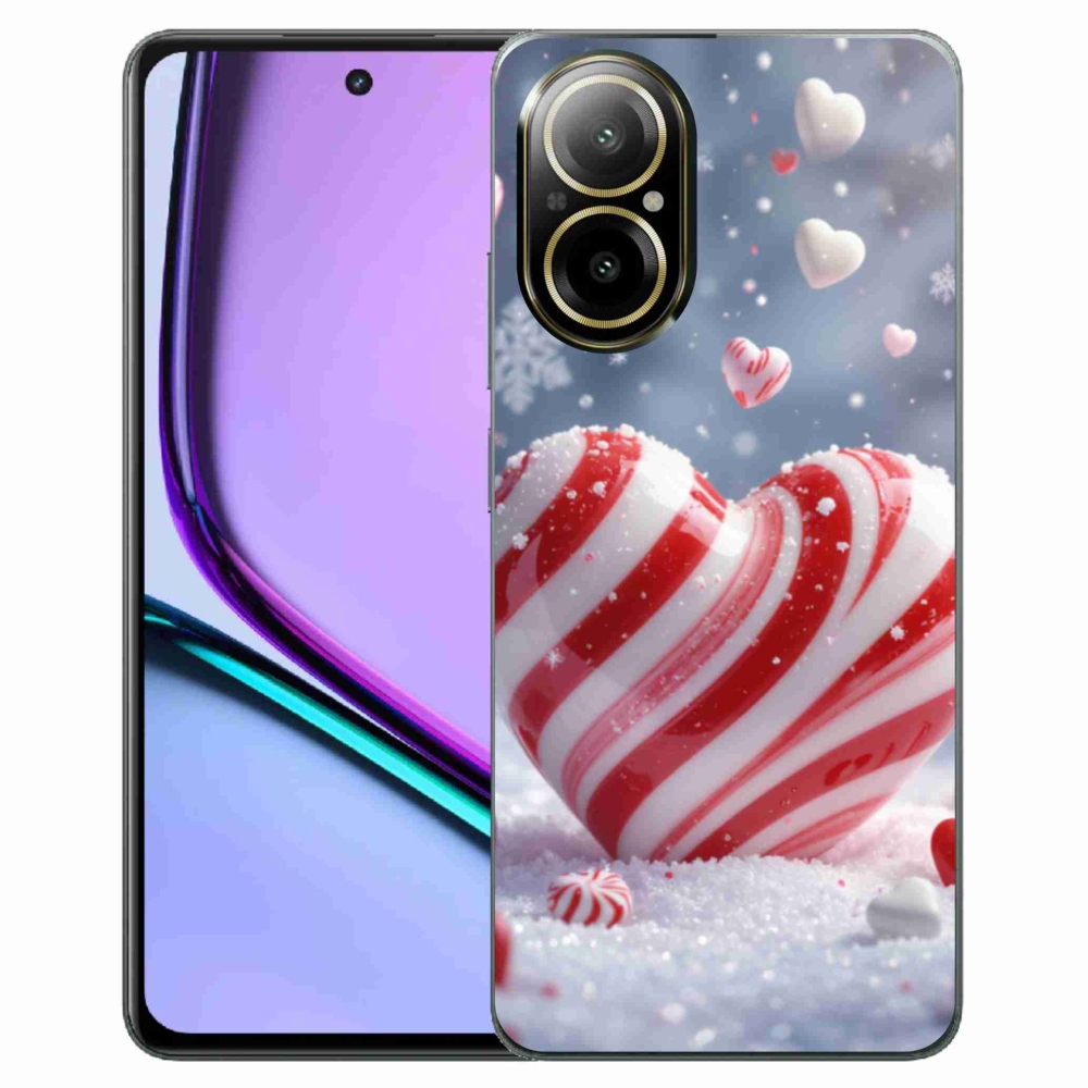Gelový kryt mmCase na Realme C67 - sladké srdce
