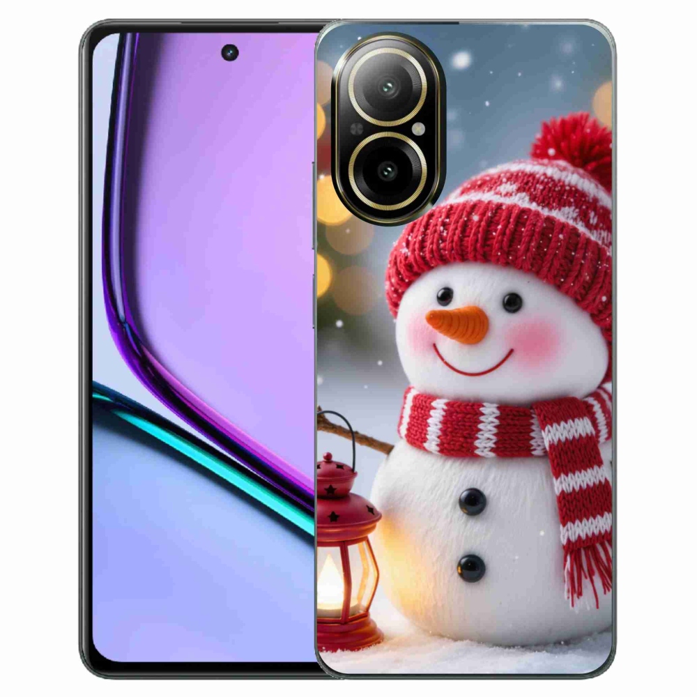 Gelový kryt mmCase na Realme C67 - sněhulák 2