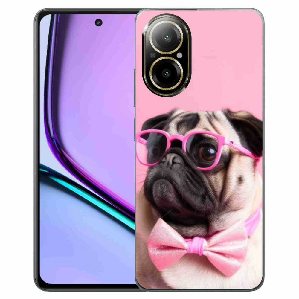 Gelový kryt mmCase na Realme C67 - stylový mops
