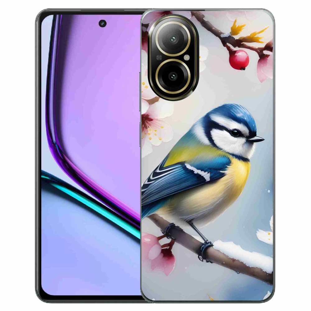 Gelový kryt mmCase na Realme C67 - sýkorka