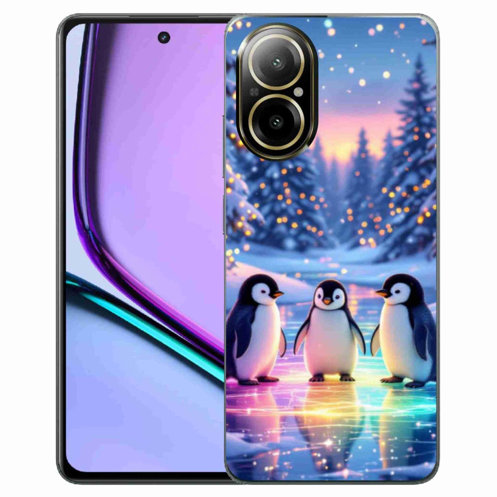 Gelový kryt mmCase na Realme C67 - tučnáci