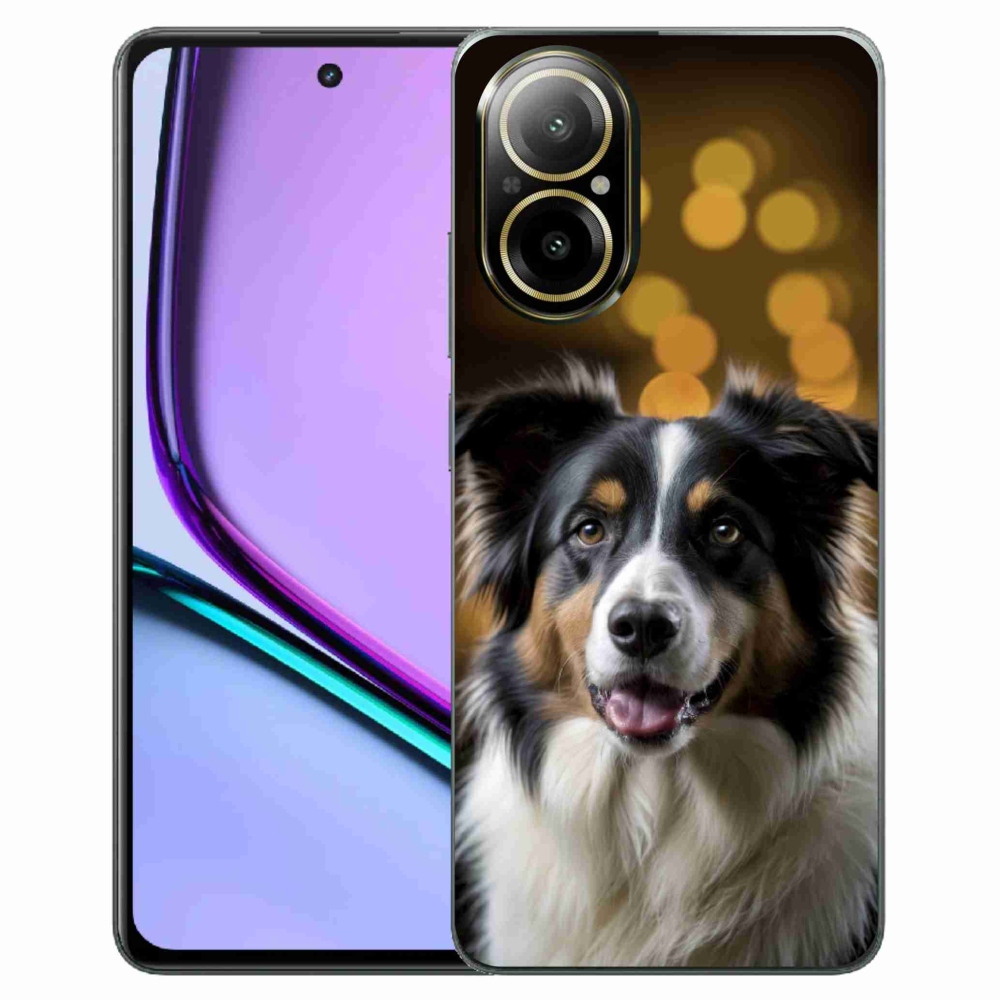 Gelový kryt mmCase na Realme C67 - usměvavý australský ovčák