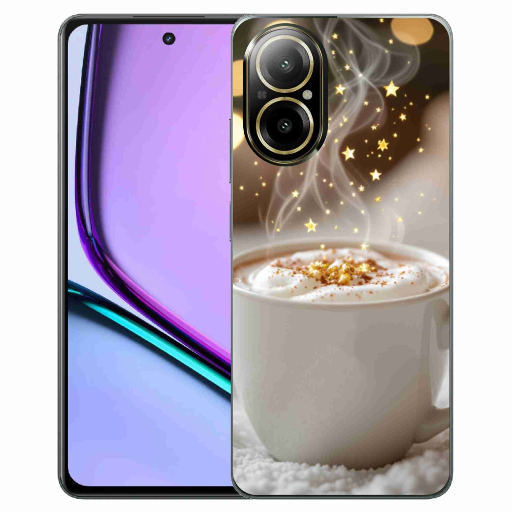Gelový kryt mmCase na Realme C67 - vánoční horký nápoj