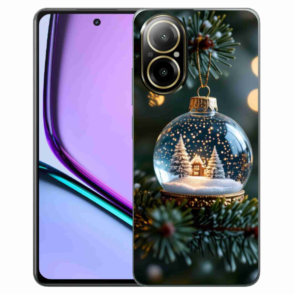 Gelový kryt mmCase na Realme C67 - vánoční koule 2