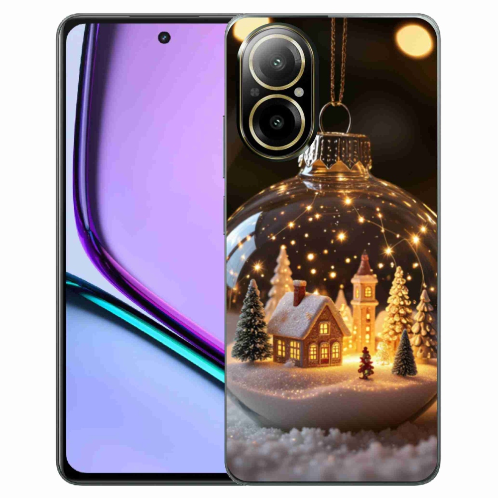 Gelový kryt mmCase na Realme C67 - vánoční koule 3