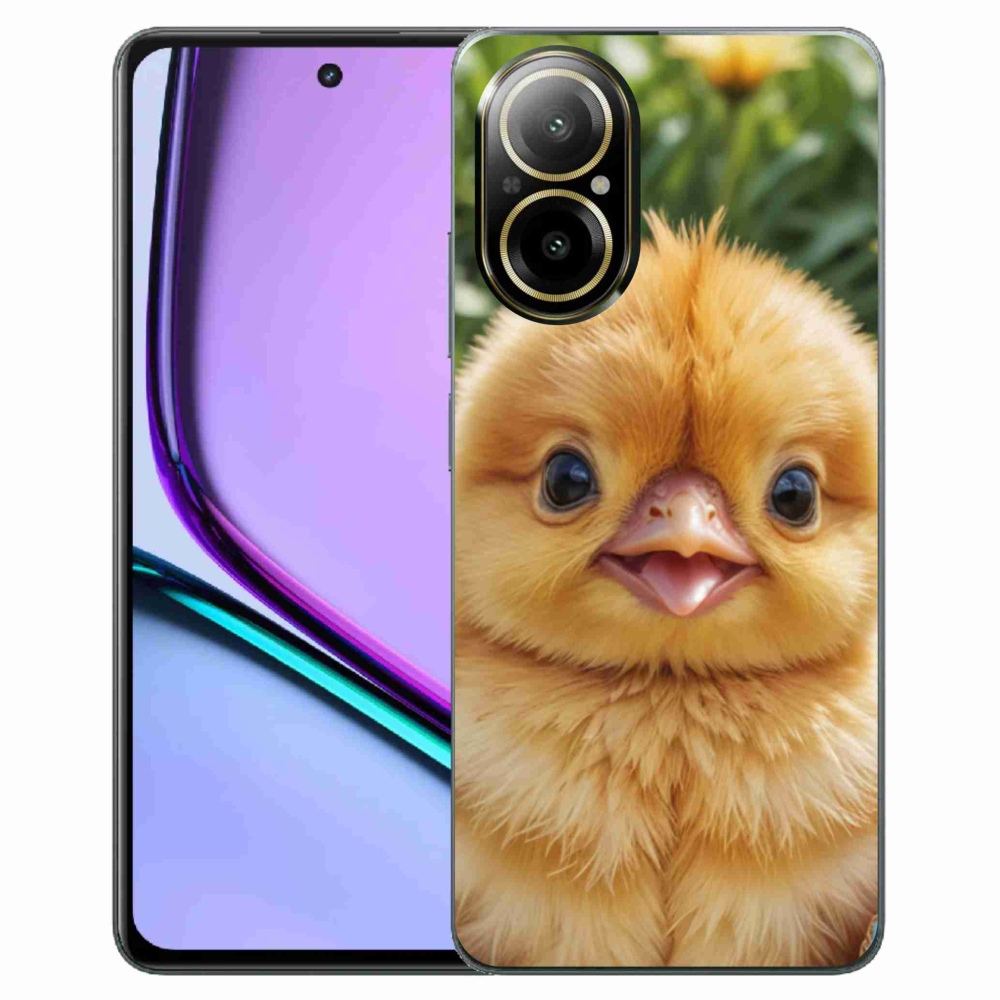Gelový kryt mmCase na Realme C67 - veselé kuřátko