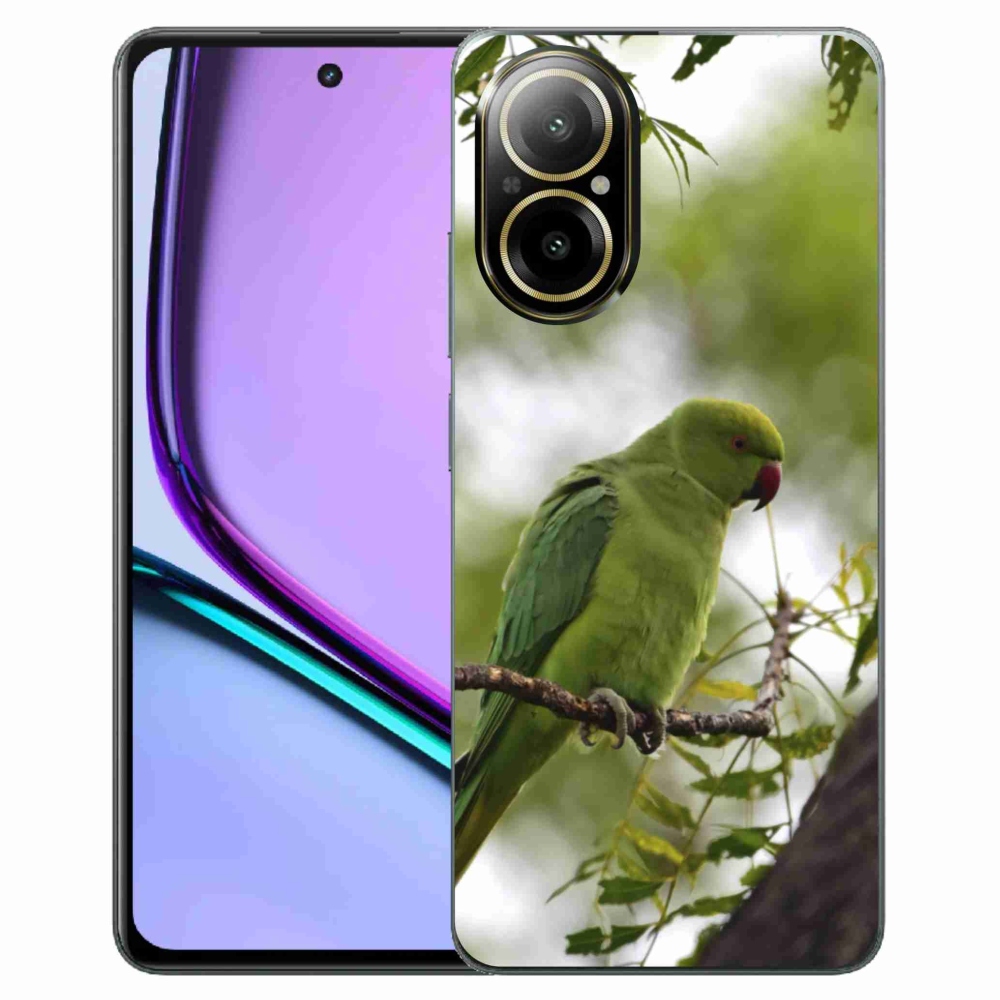 Gelový kryt mmCase na Realme C67 - zelený papoušek