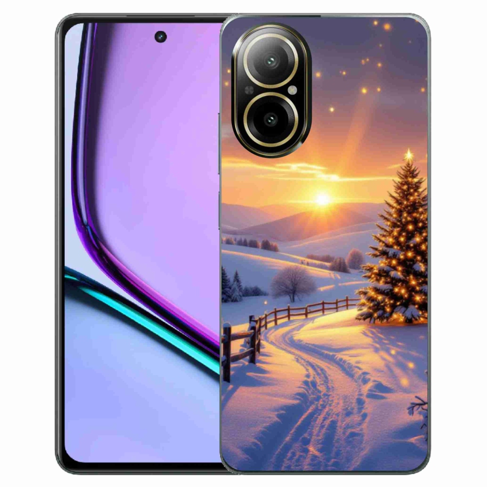 Gelový kryt mmCase na Realme C67 - zimní krajina