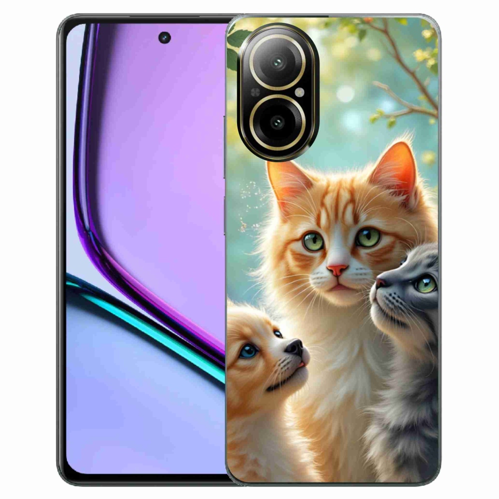 Gelový kryt mmCase na Realme C67 - zvířecí přátelství 2