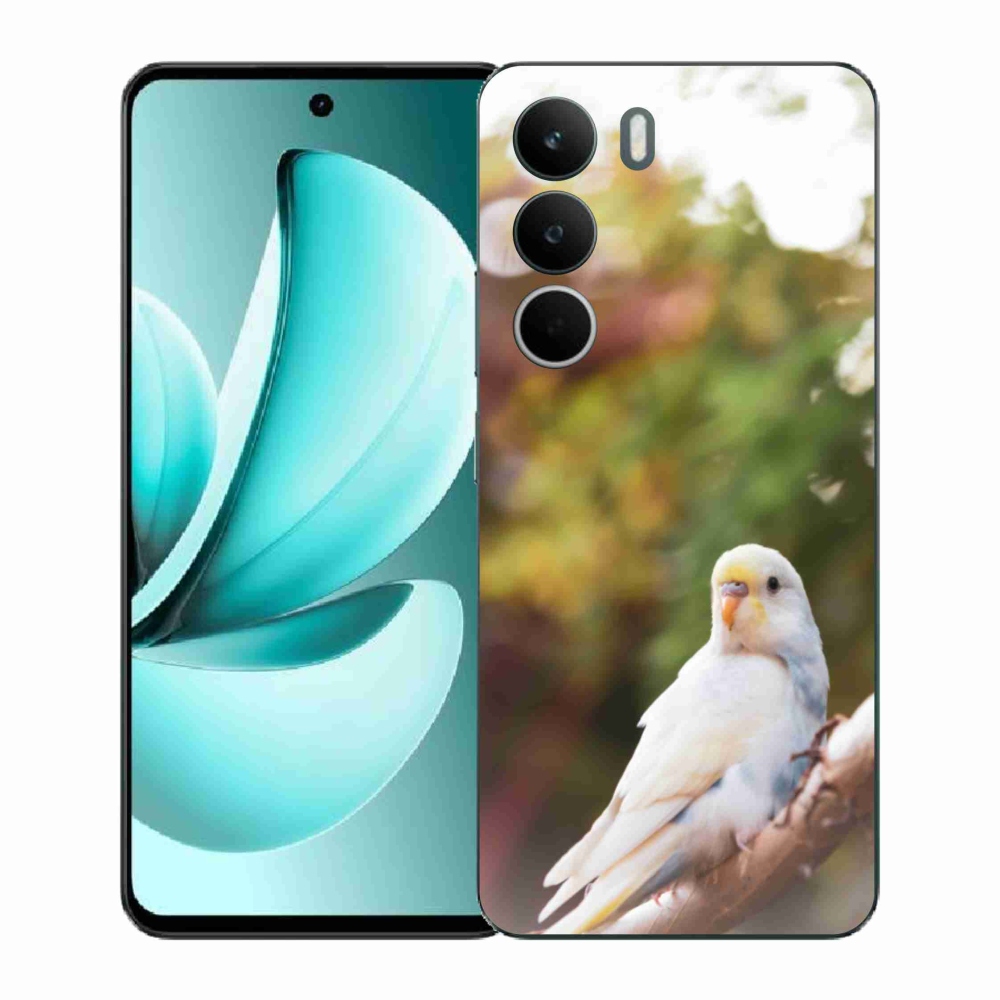 Gelový kryt mmCase na Realme C71 - andulka bílá