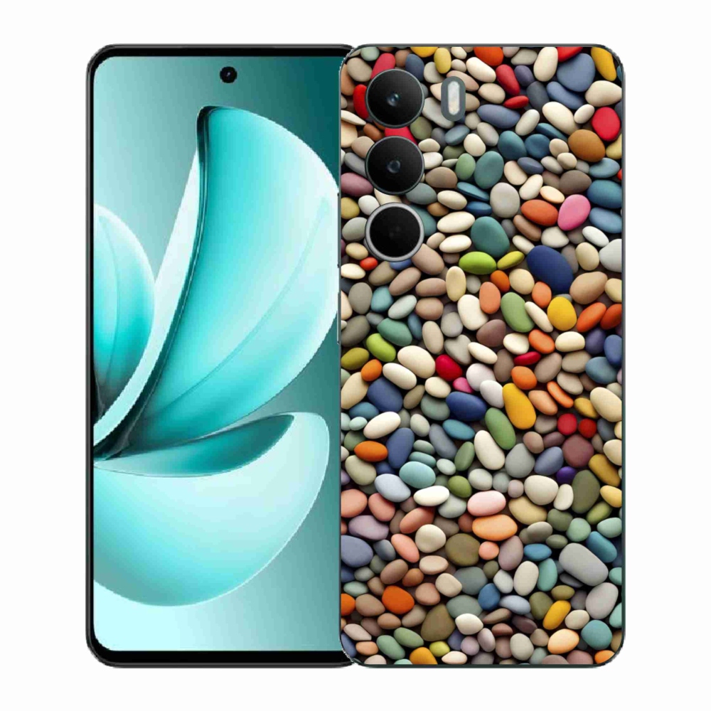 Gelový kryt mmCase na Realme C71 - barevné kamínky 2