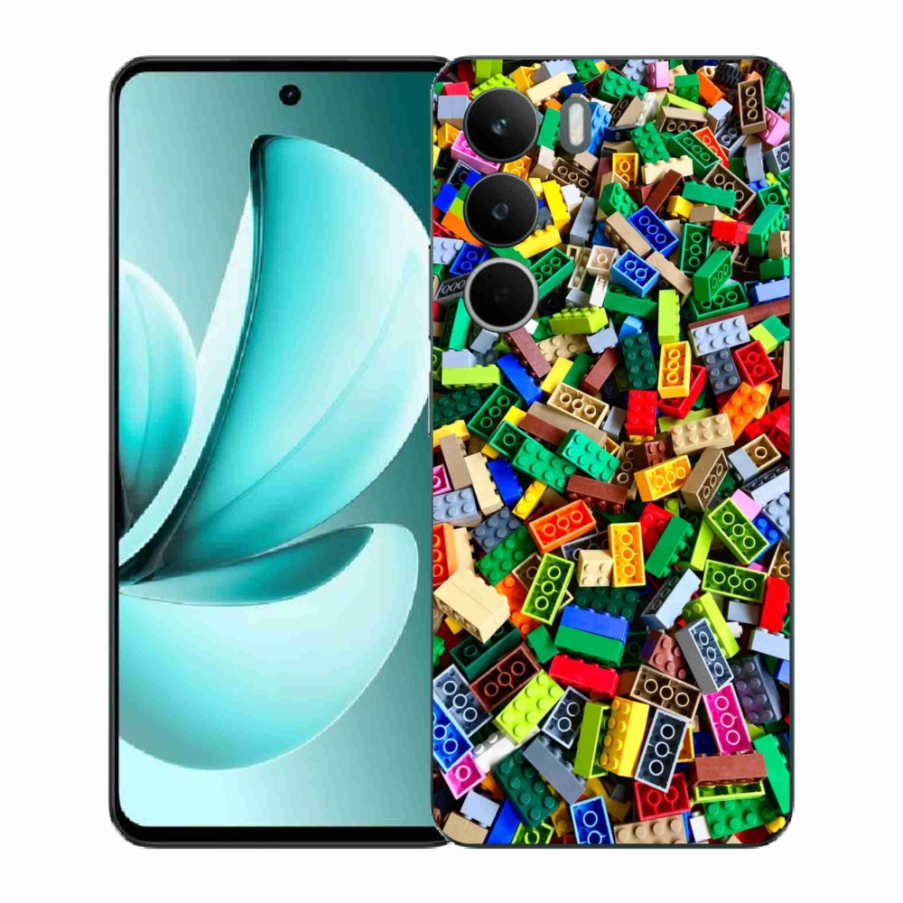 Gelový kryt mmCase na Realme C71 - barevné stavební kostky