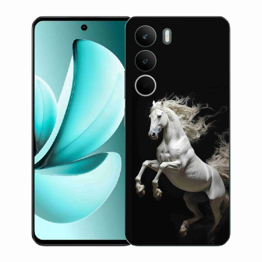 Gelový kryt mmCase na Realme C71 - bílý kůň 4