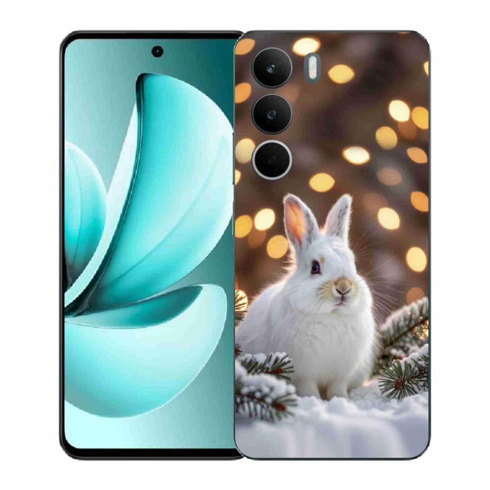 Gelový kryt mmCase na Realme C71 - bílý zajíc