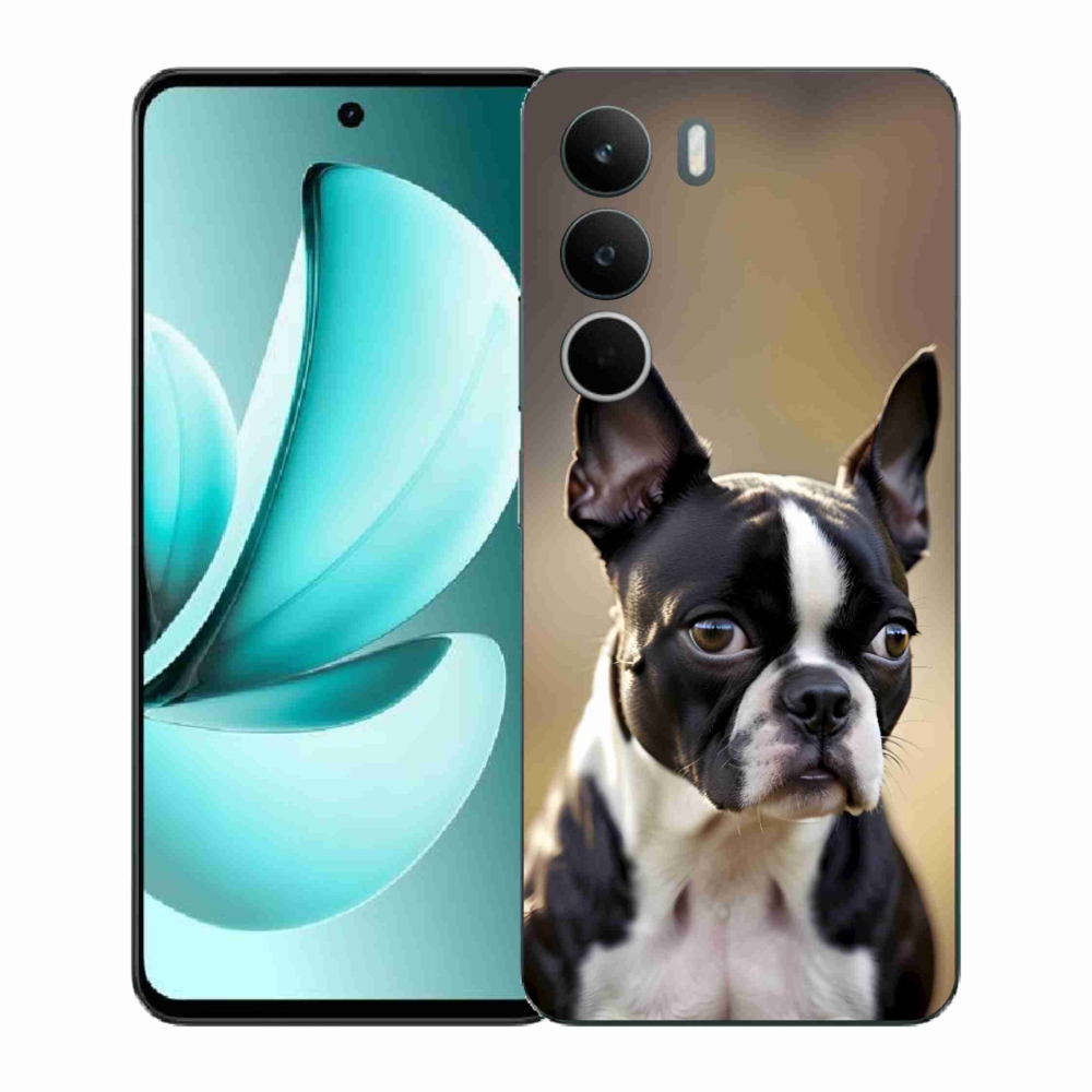Gelový kryt mmCase na Realme C71 - bostonský teriér