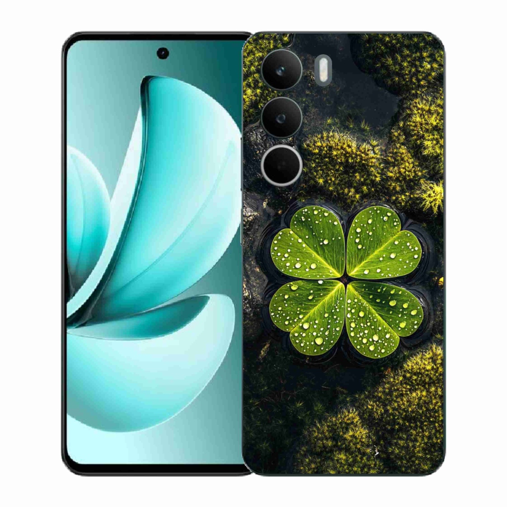 Gelový kryt mmCase na Realme C71 - čtyřlístek
