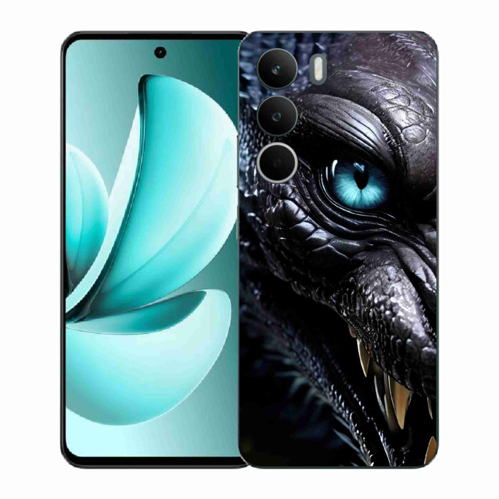 Gelový kryt mmCase na Realme C71 - dračí pohled