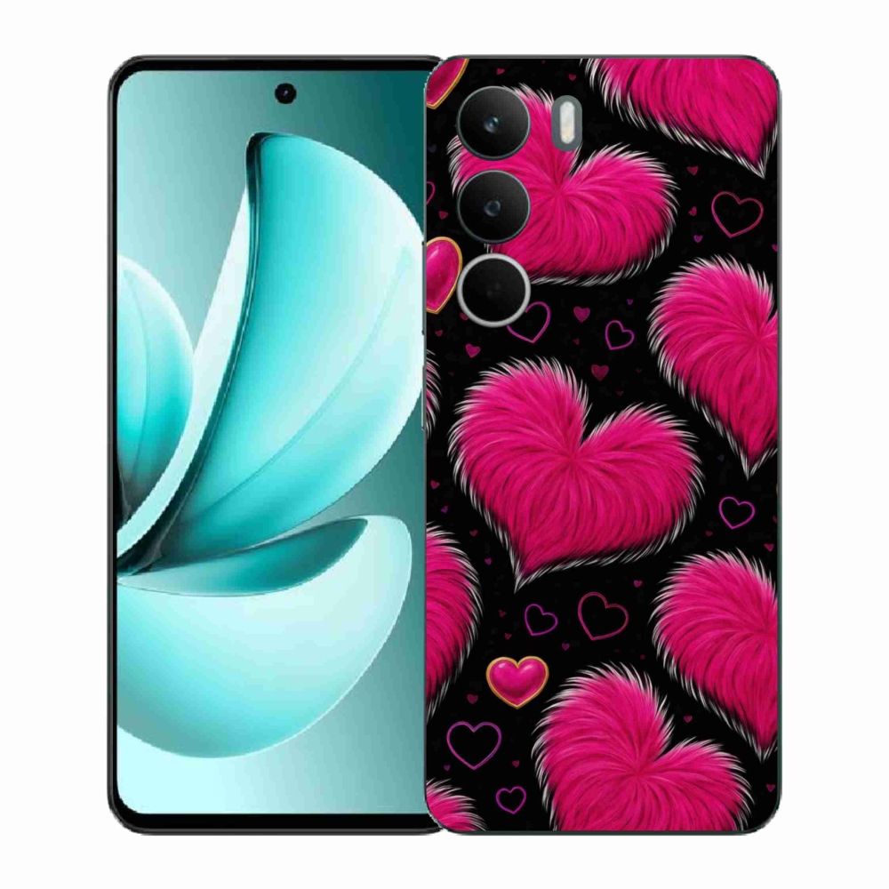 Gelový kryt mmCase na Realme C71 - hebká srdce