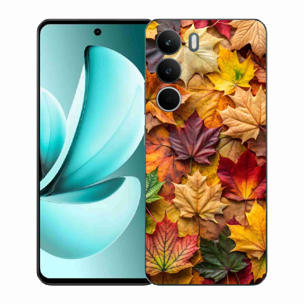 Gelový kryt mmCase na Realme C71 - javorové listy 2