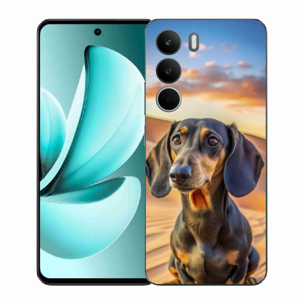 Gelový kryt mmCase na Realme C71 - jezevčík 3 