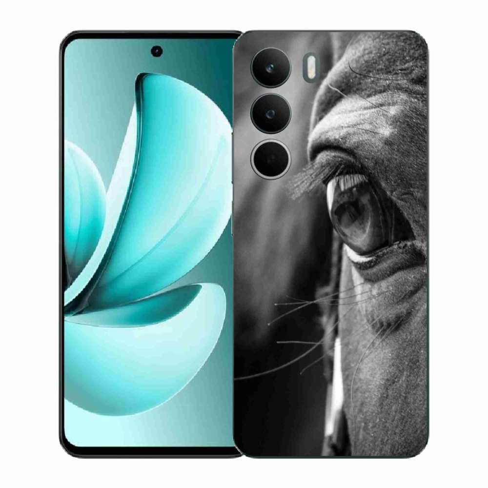 Gelový kryt mmCase na Realme C71 - koňský pohled