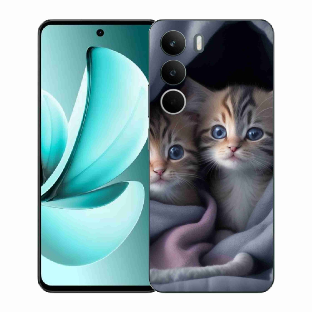 Gelový kryt mmCase na Realme C71 - kočičí duo 2