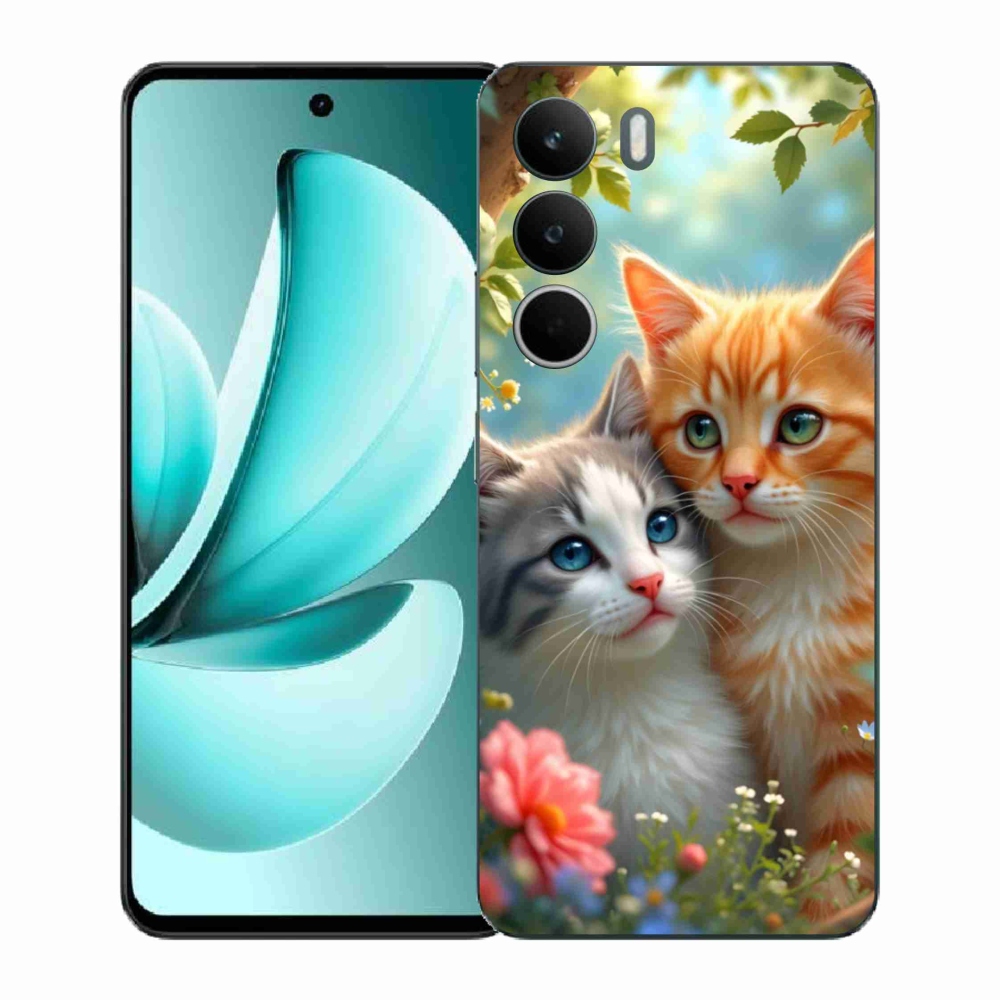 Gelový kryt mmCase na Realme C71 - kočičí láska 2