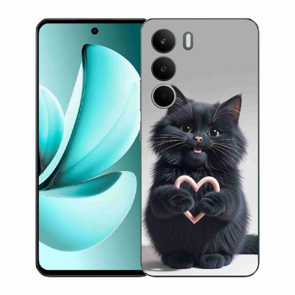 Gelový kryt mmCase na Realme C71 - kočičí láska 3