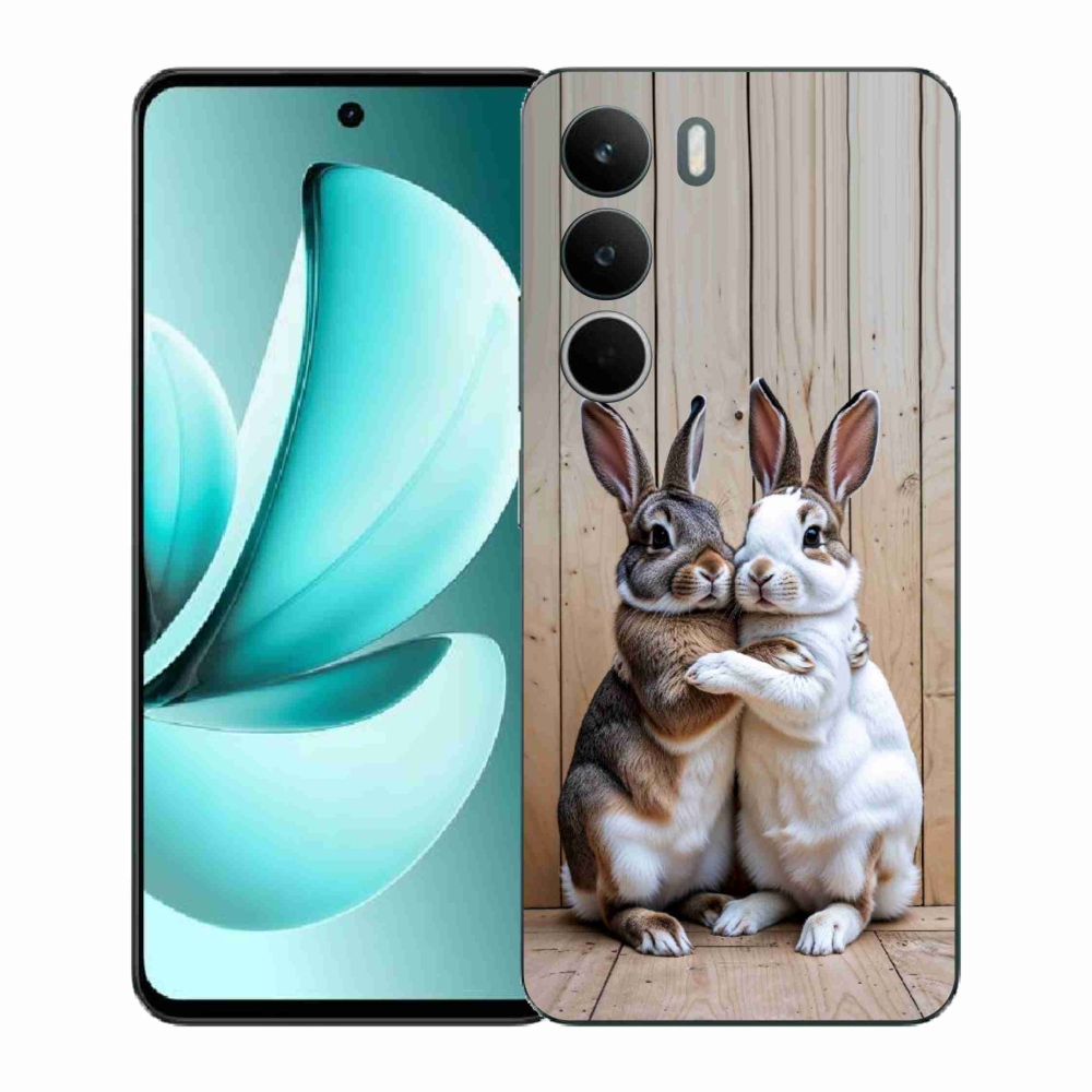 Gelový kryt mmCase na Realme C71 - králičí pár