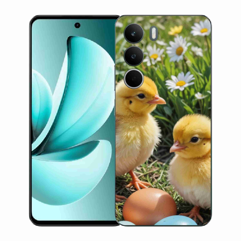 Gelový kryt mmCase na Realme C71 - kuřátka