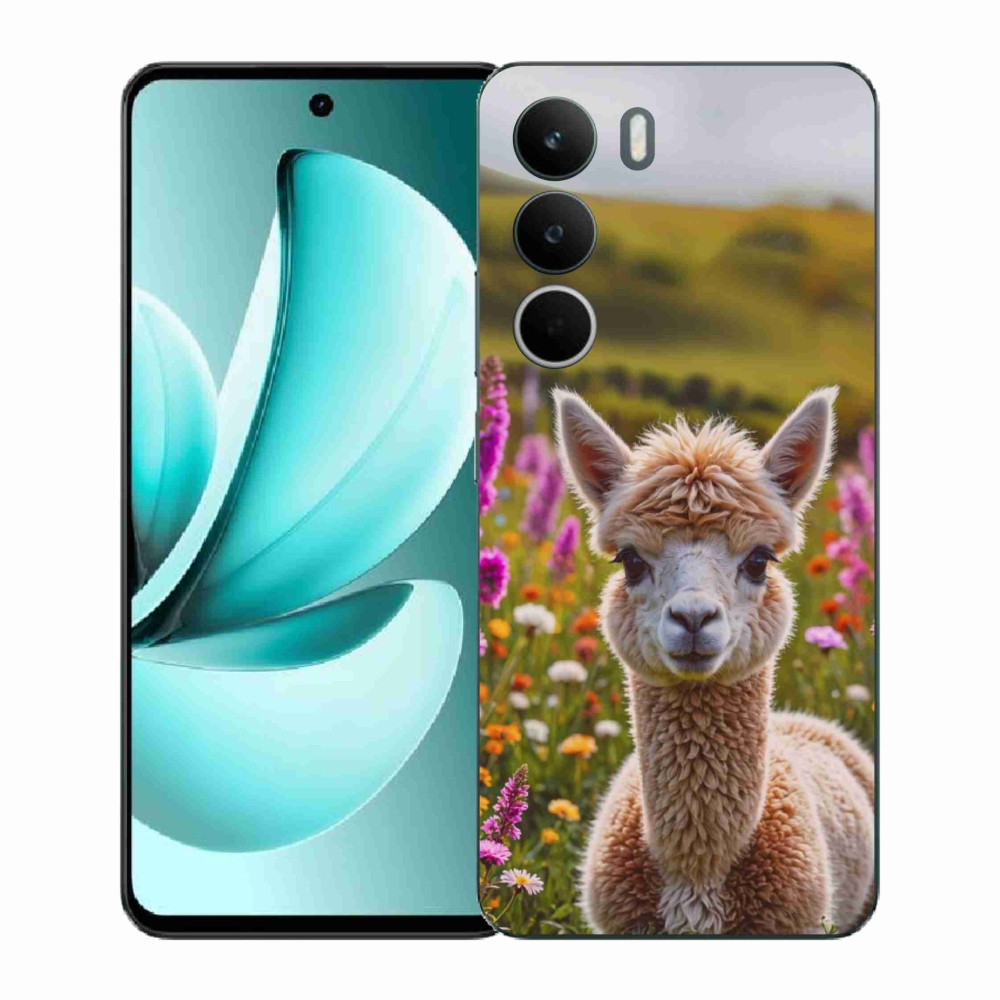 Gelový kryt mmCase na Realme C71 - lama na louce