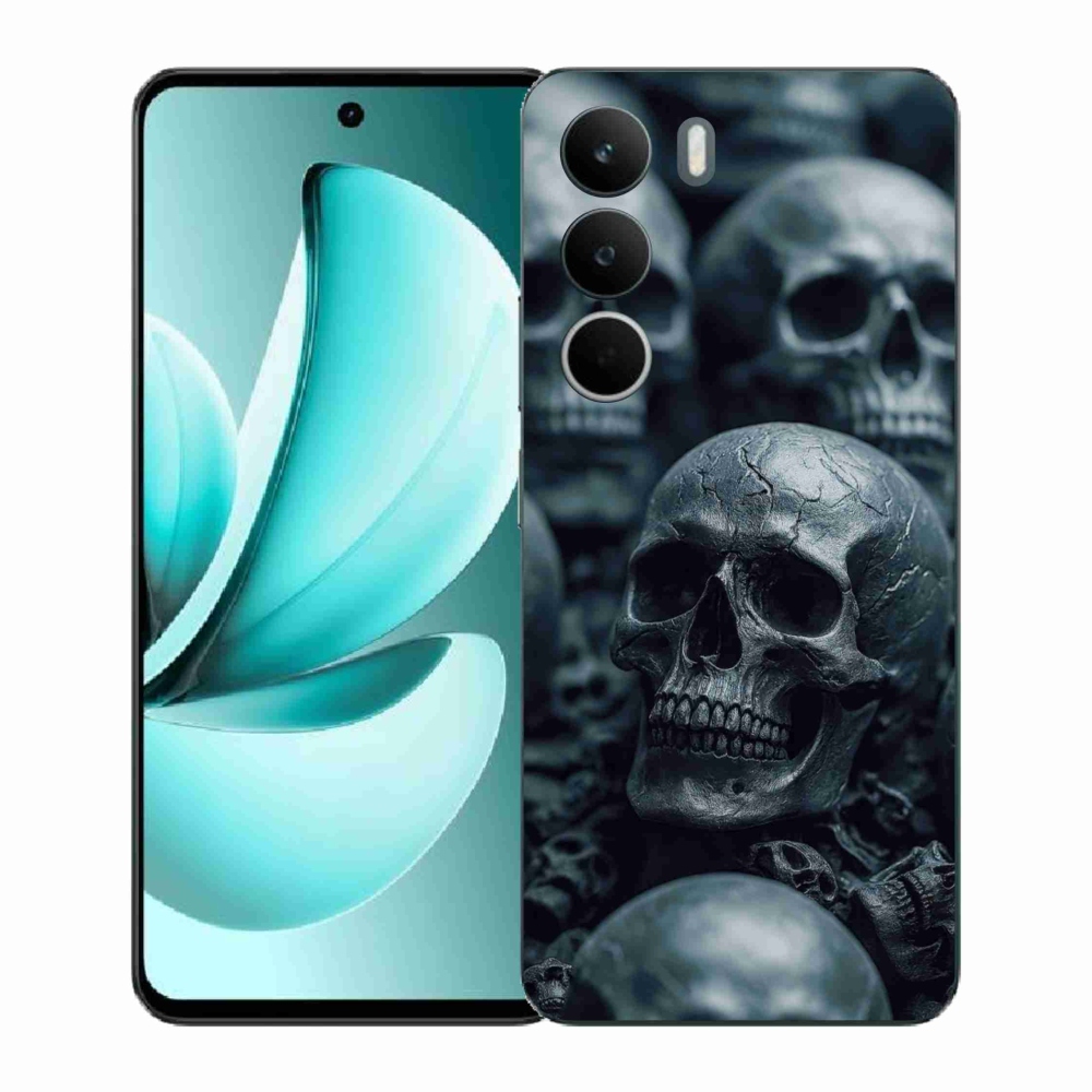 Gelový kryt mmCase na Realme C71 - lebka 2