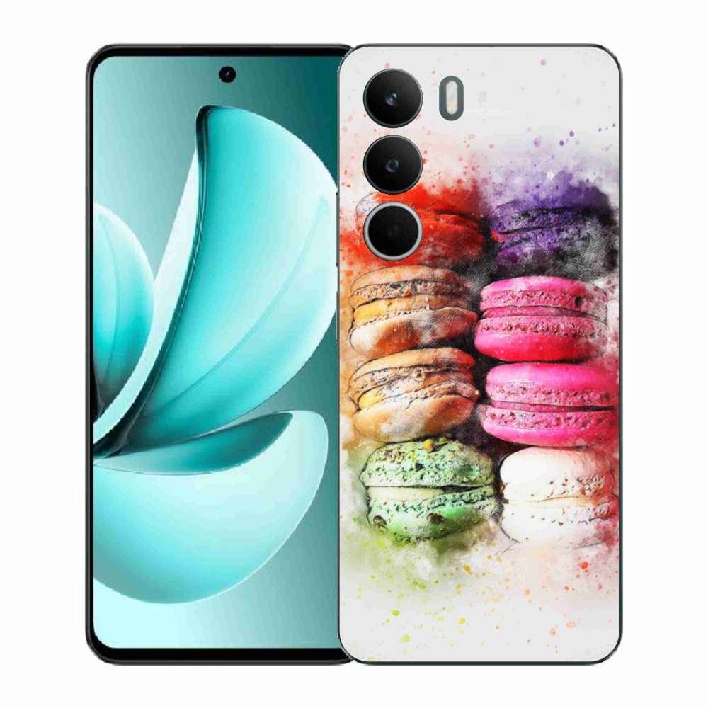 Gelový kryt mmCase na Realme C71 - makrónky