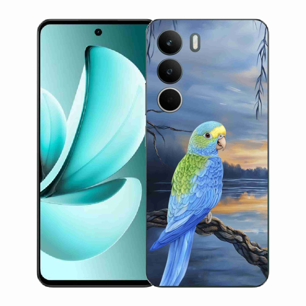Gelový kryt mmCase na Realme C71 - modrý papoušek