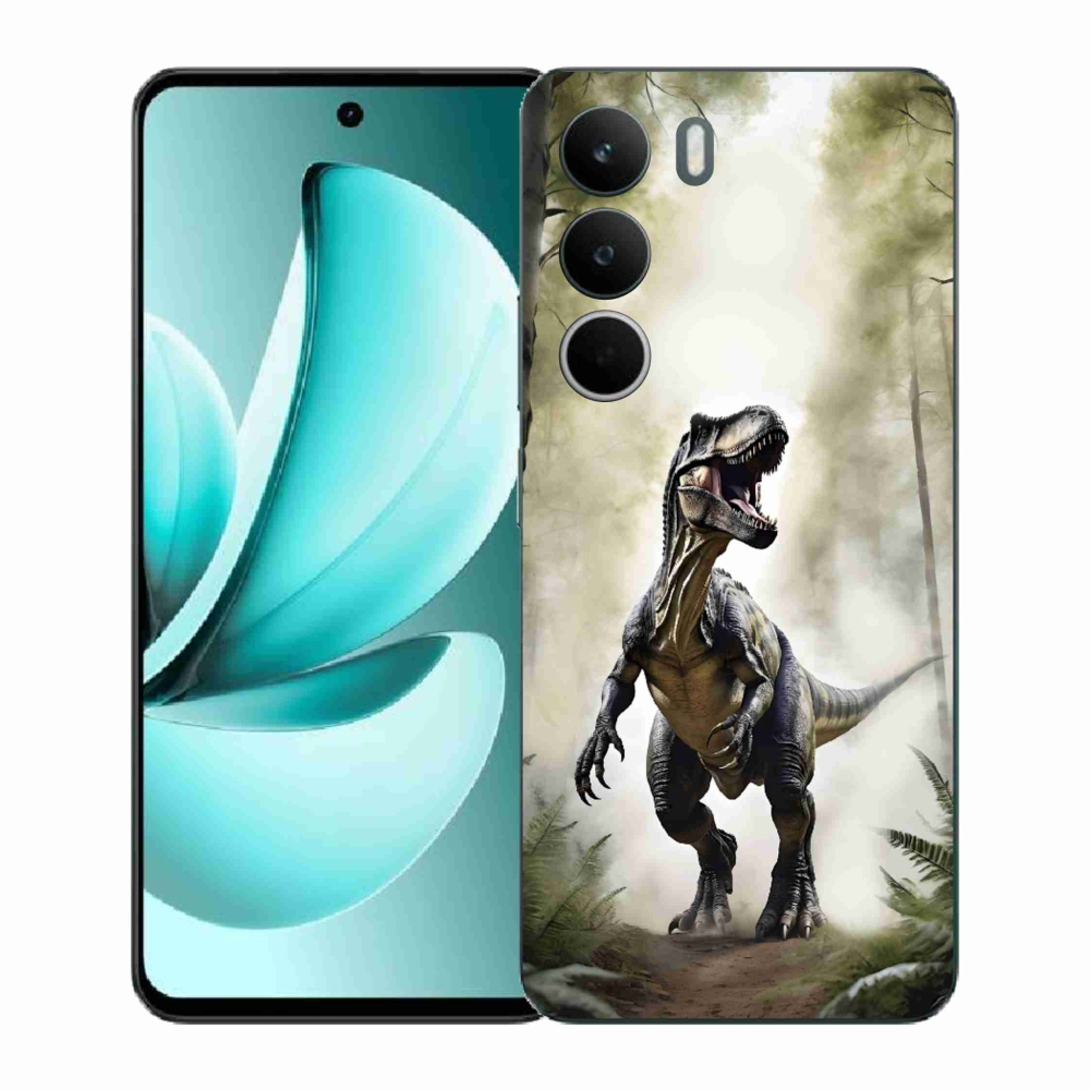 Gelový kryt mmCase na Realme C71 - naštvaný T-Rex