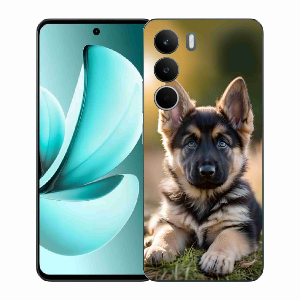 Gelový kryt mmCase na Realme C71 - německý ovčák v přírodě
