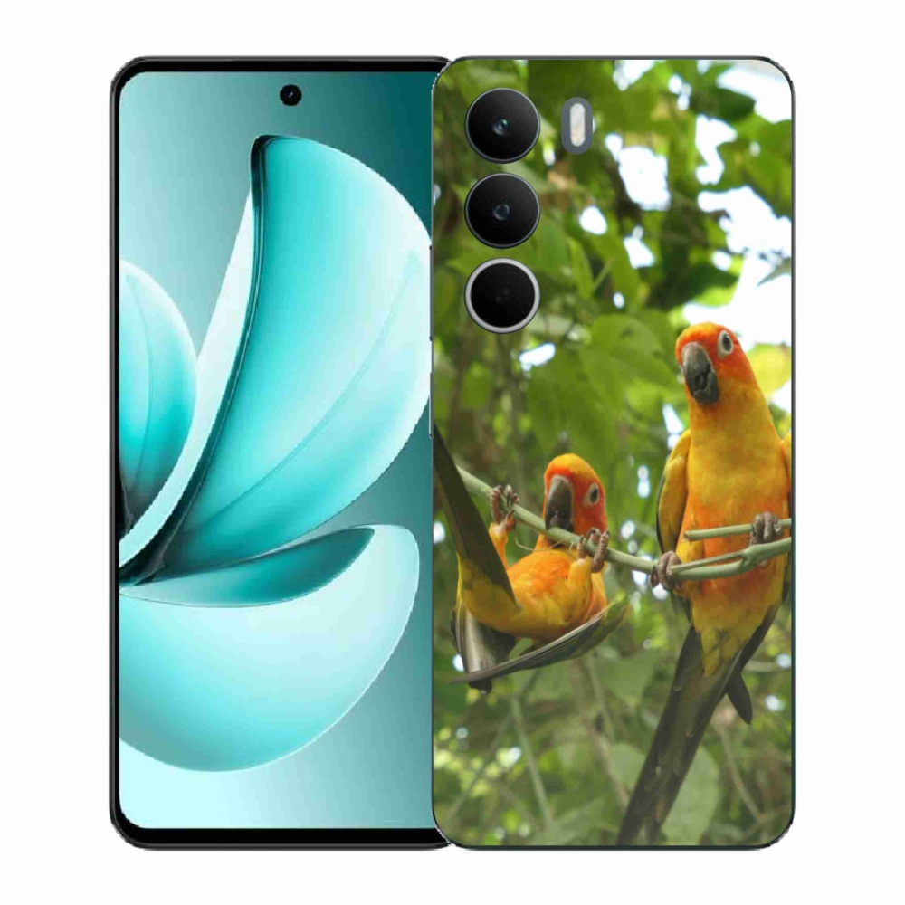 Gelový kryt mmCase na Realme C71 - papoušci aratingy