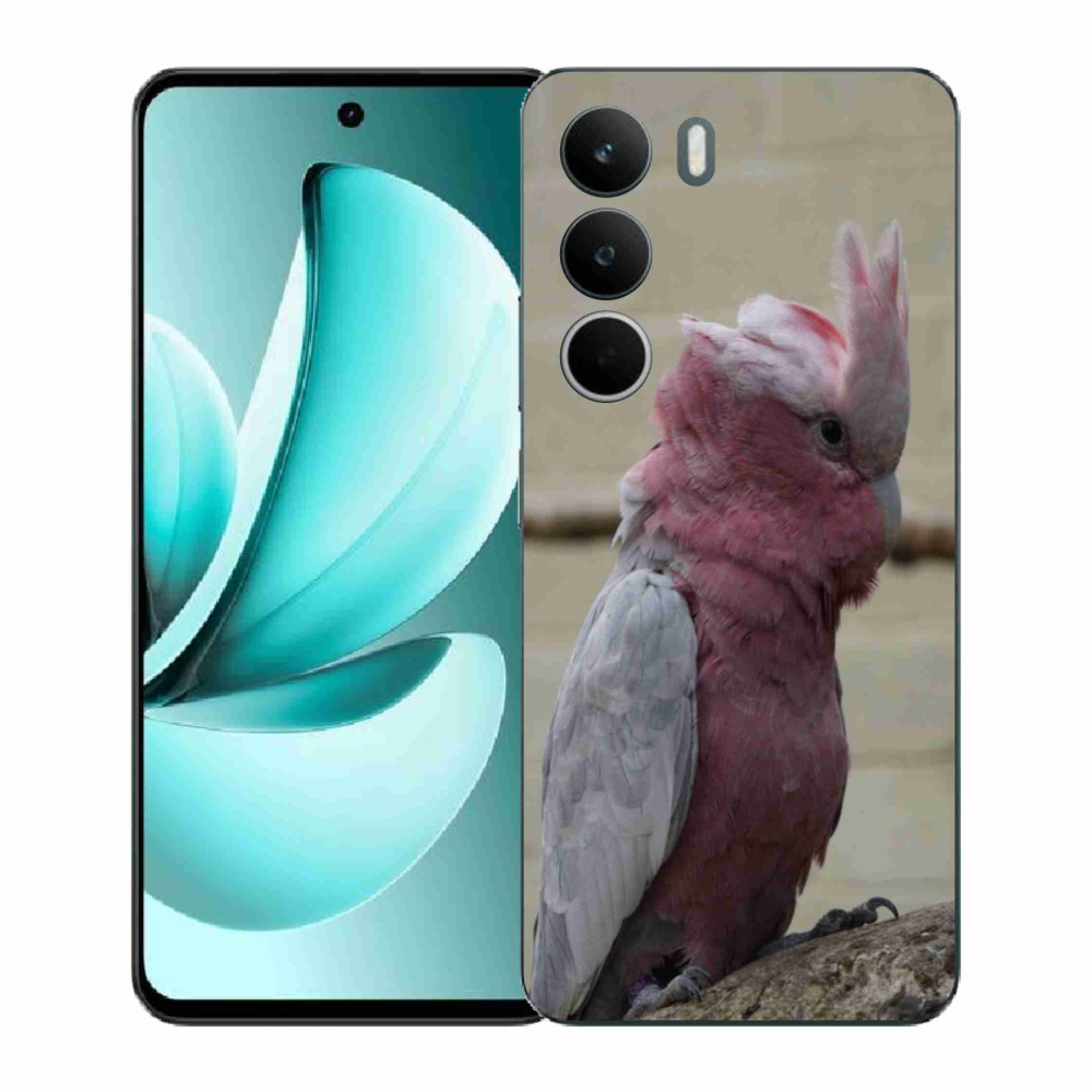 Gelový kryt mmCase na Realme C71 - papoušek kakadu růžový
