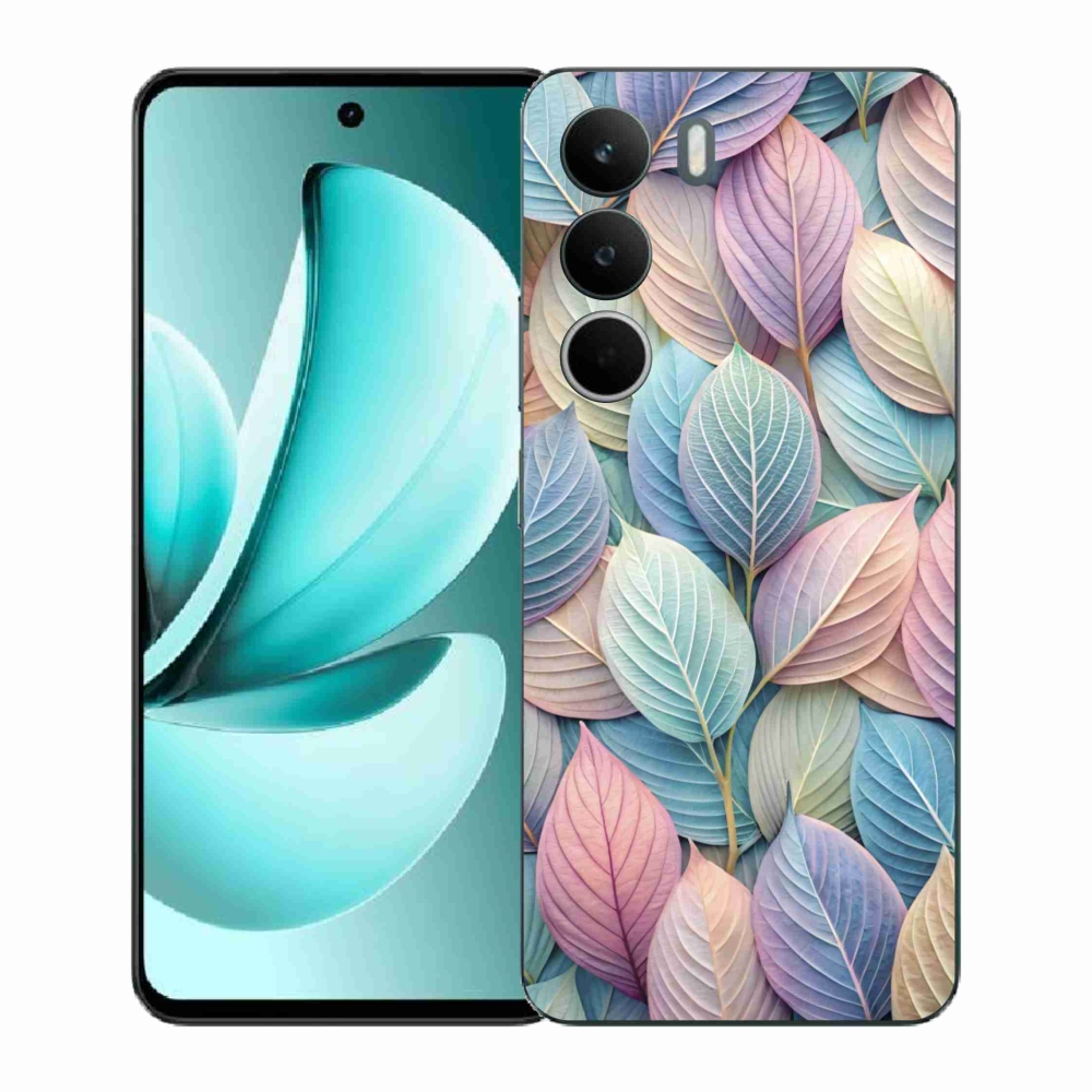 Gelový kryt mmCase na Realme C71 - pastelové listy