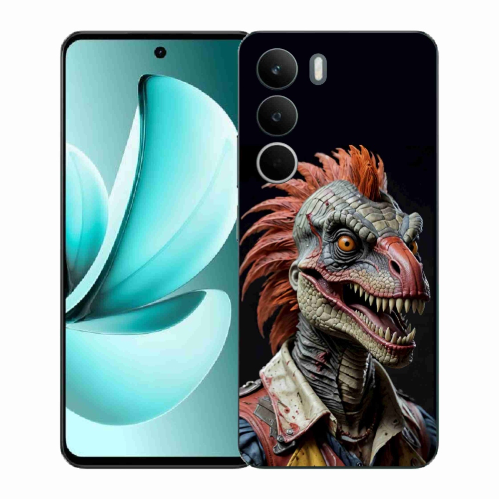 Gelový kryt mmCase na Realme C71 - punk dinosaurus